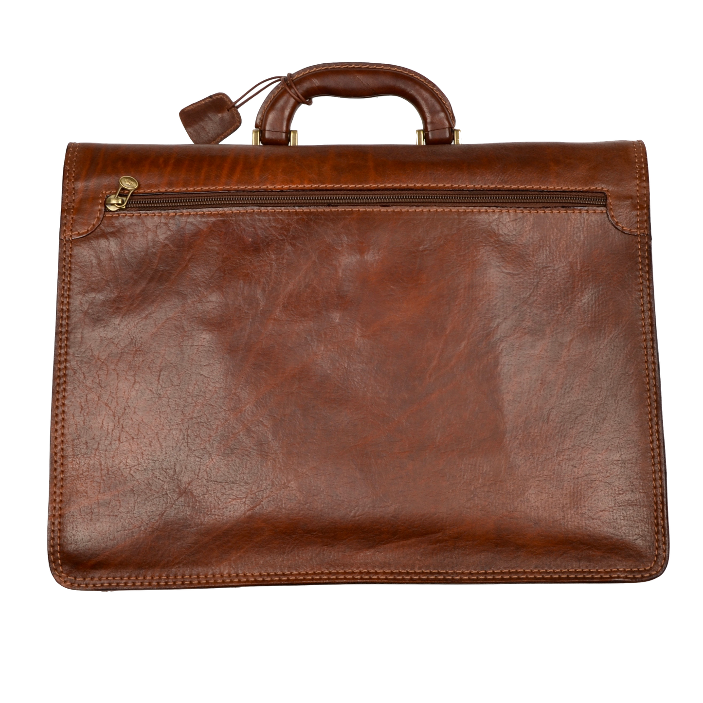 The Bridge Firenze Leather Briefcase/Business Bag - Brown 2
