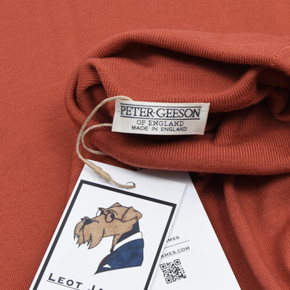 Peter Geeson Wool Turtleneck Sweater Size 56 - Orange
