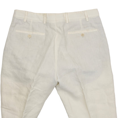 Loro Piana Linen Pants Size 46 - Cream