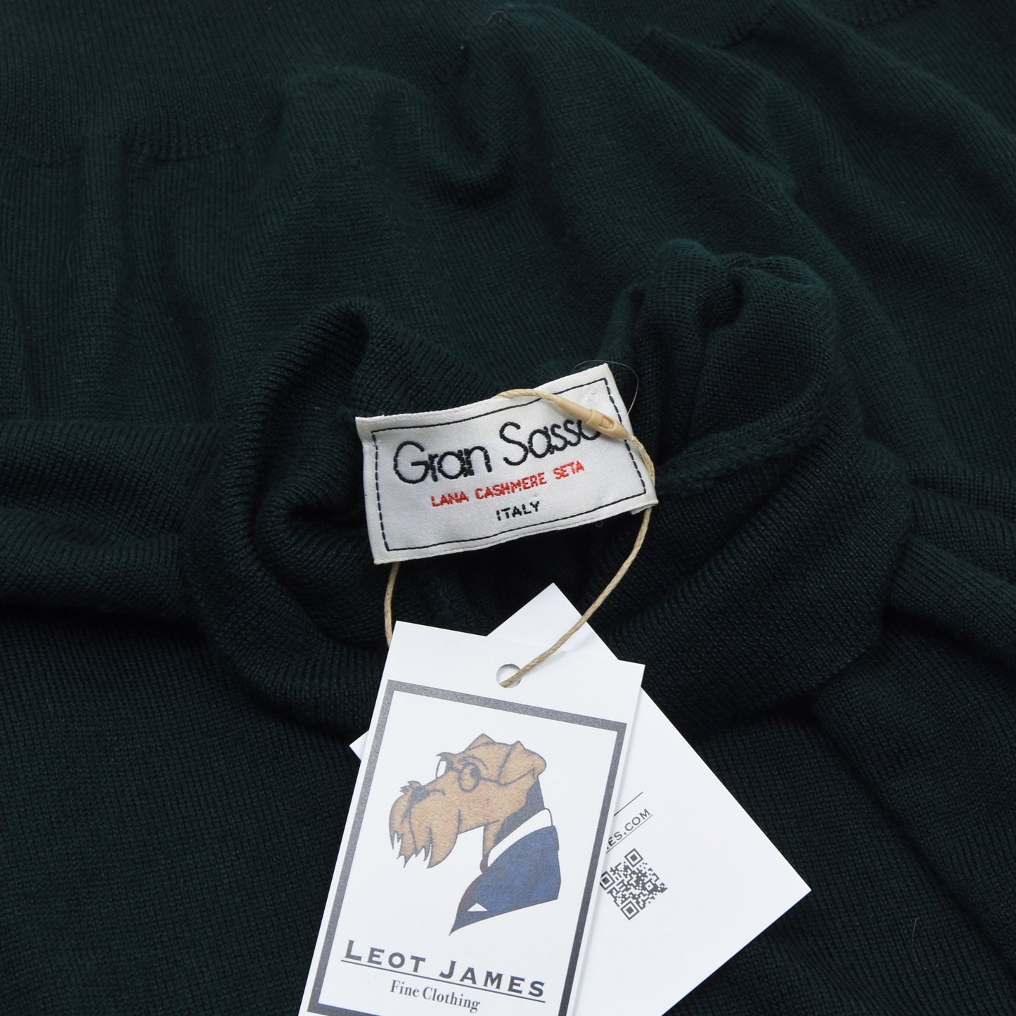 Gran Sasso Rollkragenpullover aus Wolle, Seide und Kaschmir Größe XXXL - Grün