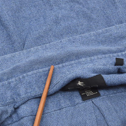 Etro Milano Flannel Shirt Size 40 - Blue