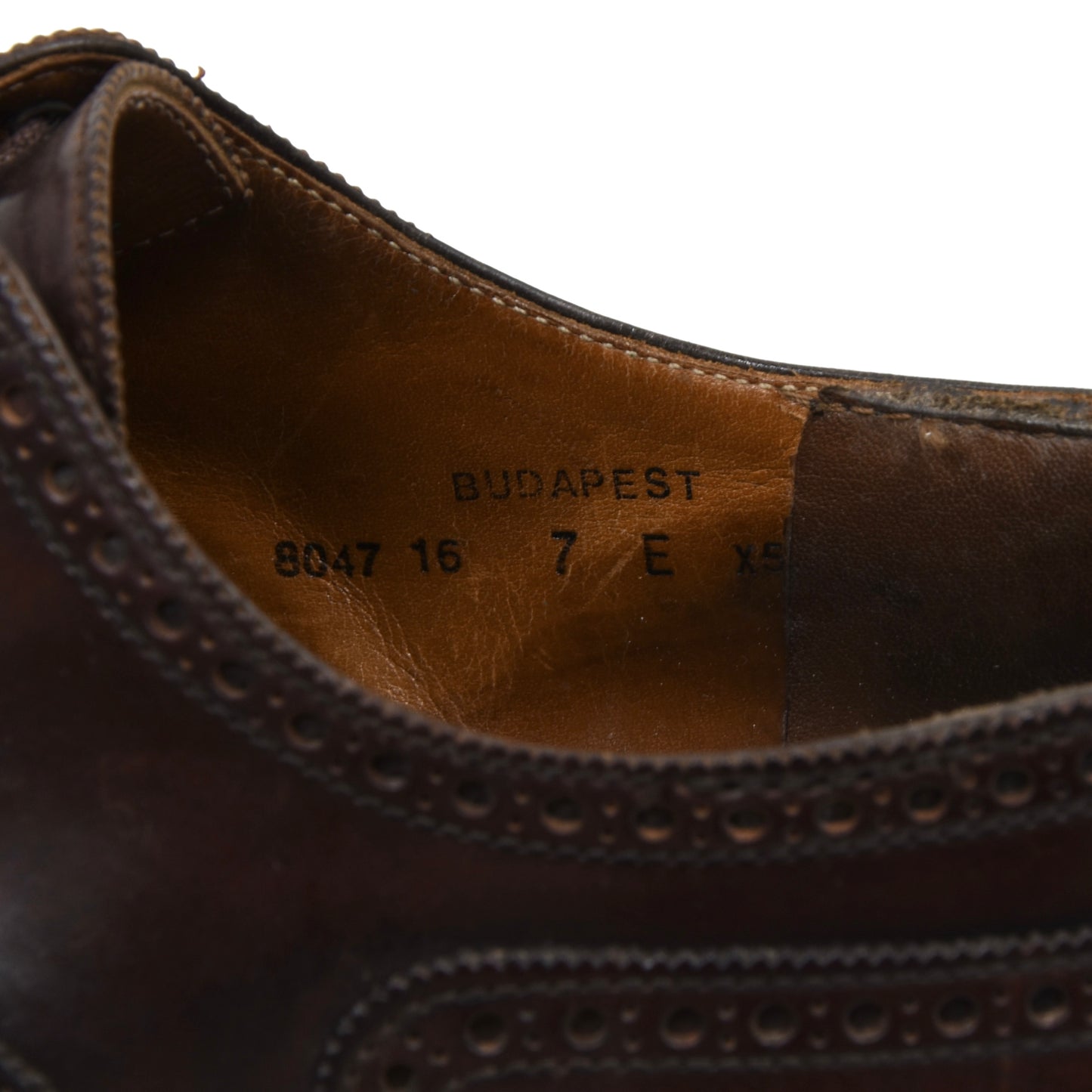 Alt Wien x Crockett & Jones Shell Cordovan Shoes Size 7E - Burgundy