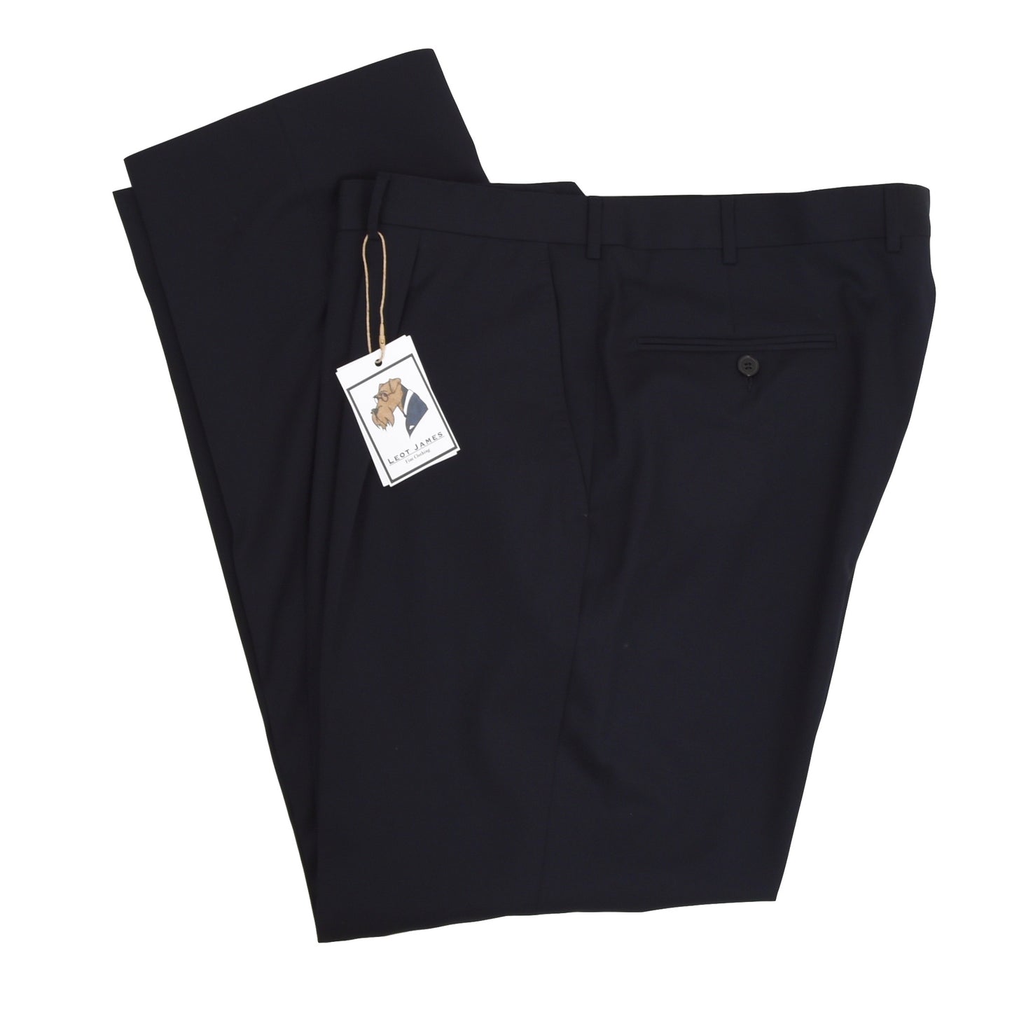 Ermenegildo Zegna Wool Pants Size 56 - Navy Blue