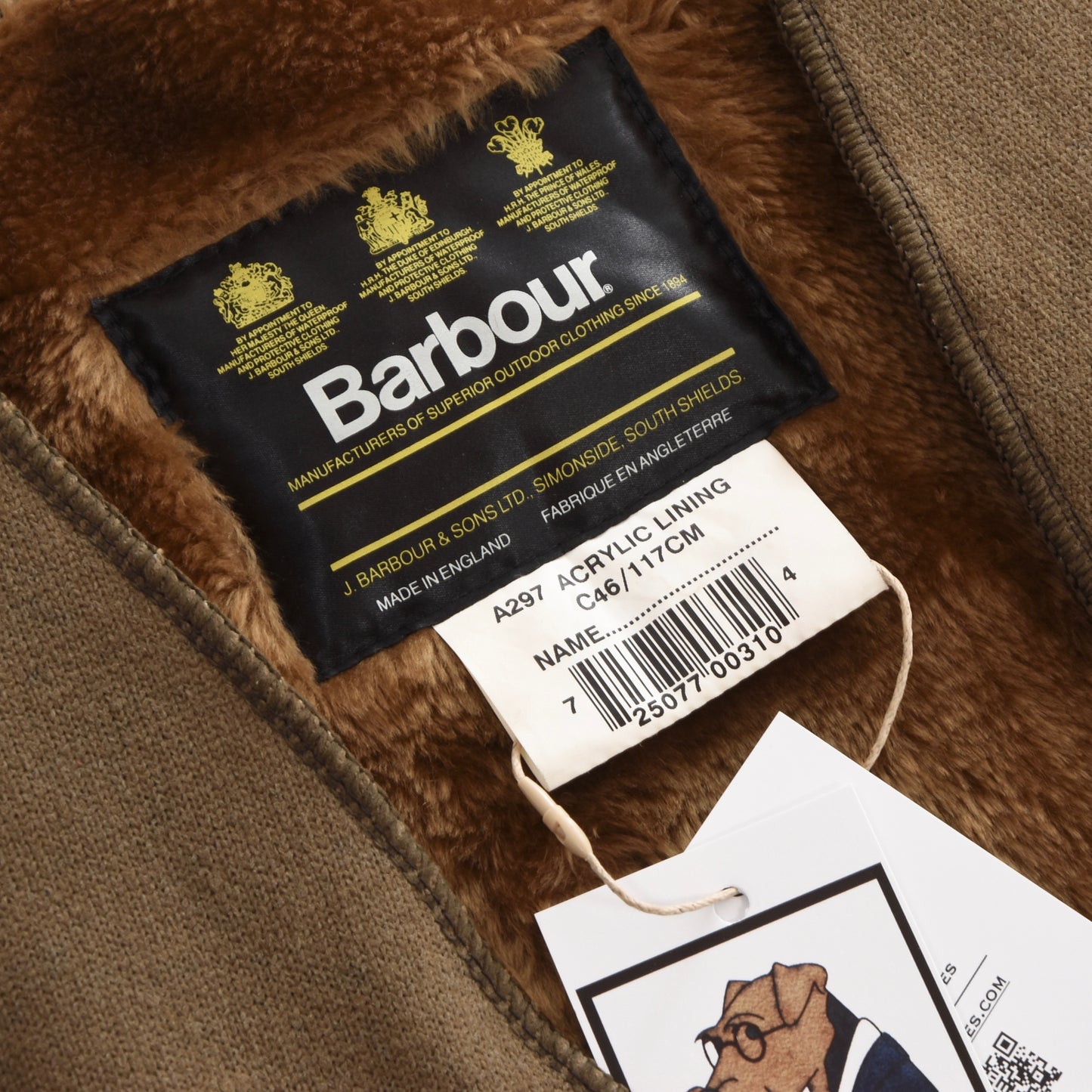 Barbour A297 Acrylic Lining Size C46/117cm - Brown