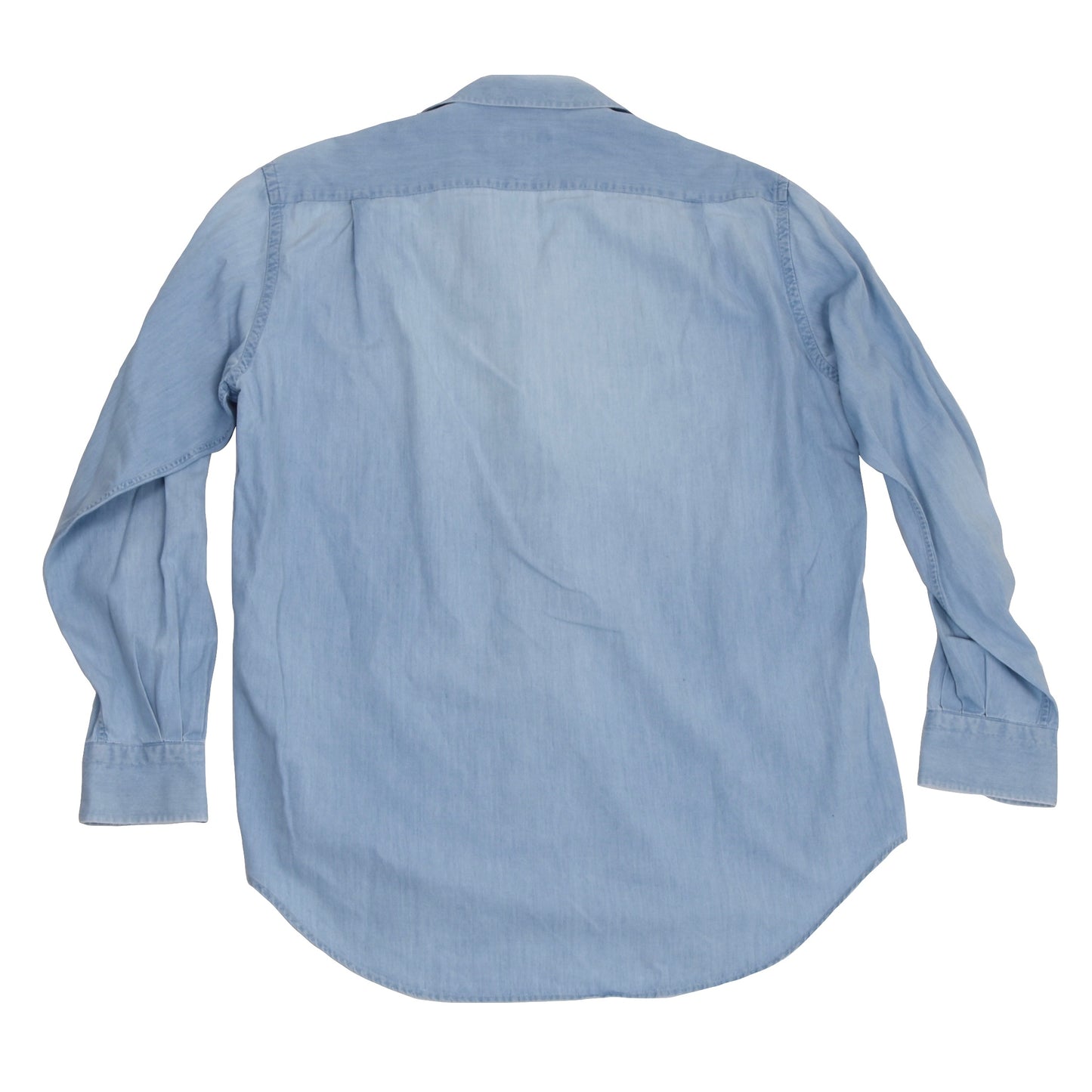 Loro Piana Einteiliges Chambray-Hemd mit Kragen Größe XXL - Blau