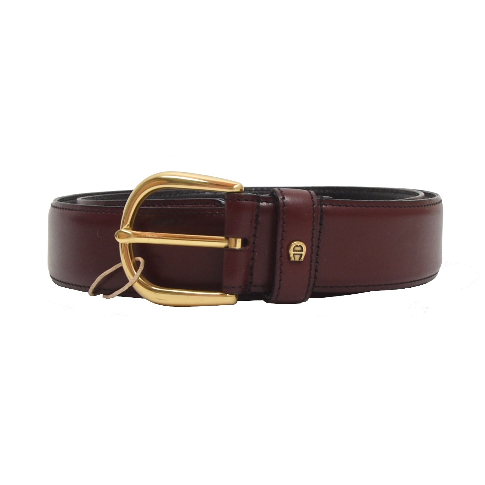 Etienne Aigner Leather Belt Size 90 36 Burgundy Leot James