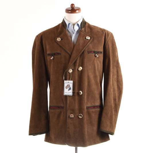 Trachtengwandl Suede Janker/Jacket Size 50 - Brown