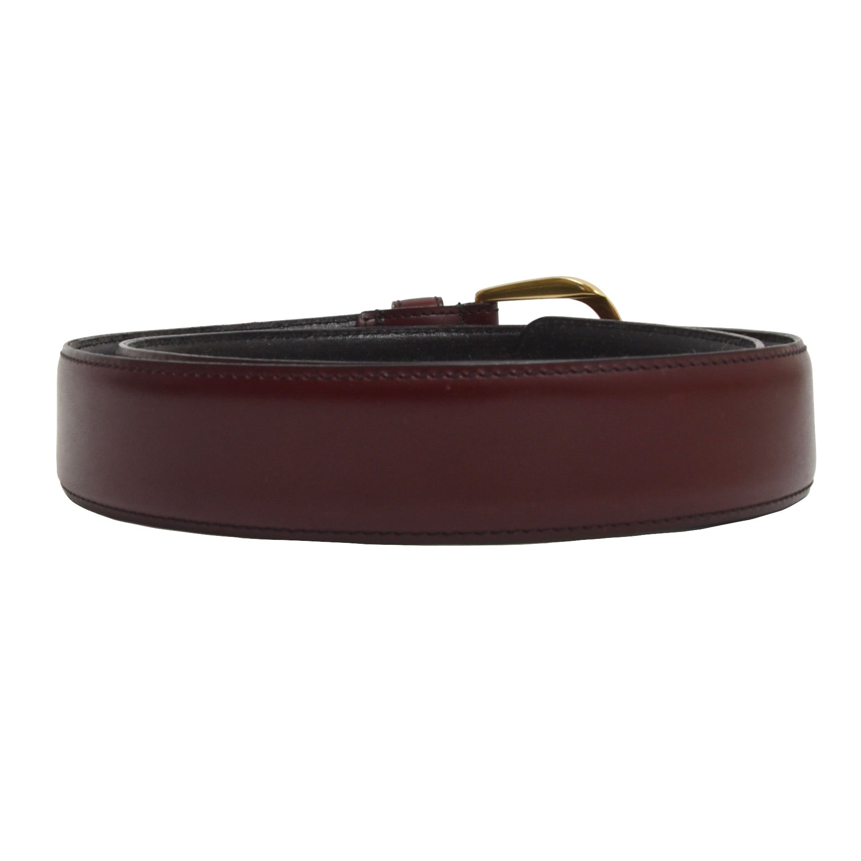 Etienne Aigner Leather Belt Size 90 36 Burgundy Leot James