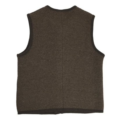 St. Peter Trachten Wool Sweater Vest/Trachtenweste Size 52 - Brown