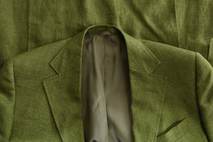 Philipp Maly 100% Linen Jacket Size 48  - Green