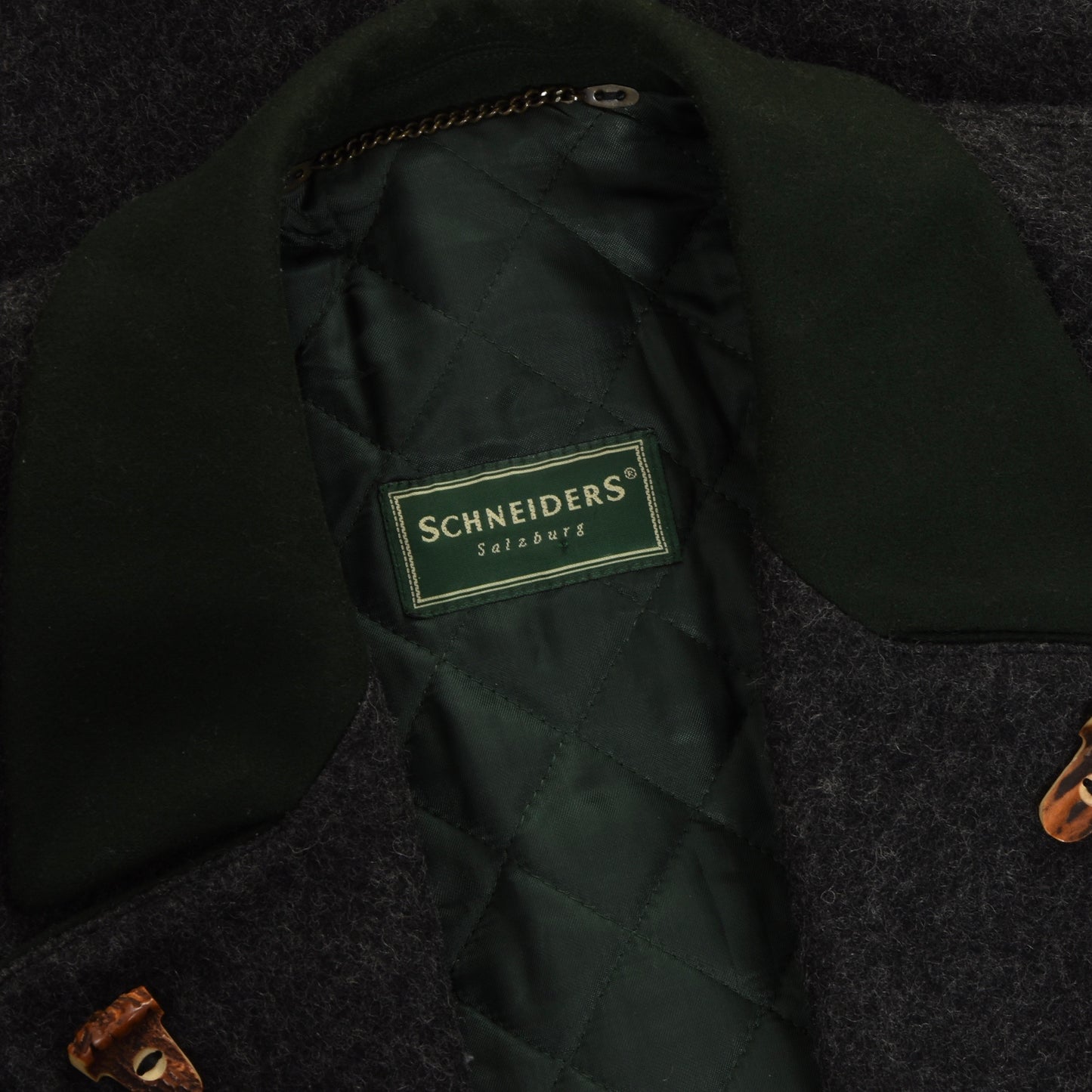 Schneiders Salzburg Wool Schladminger Mantel Größe 46 - Anthrazit