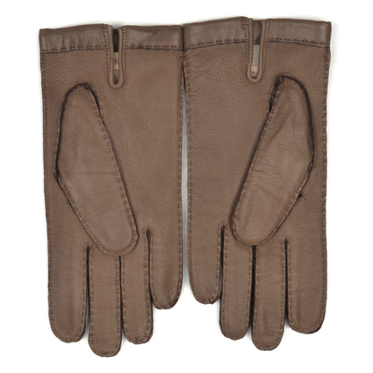 Lined Deerskin Gloves Size 8 - Taupe