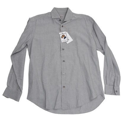 Brioni Cotton Shirt Size III - Light Grey