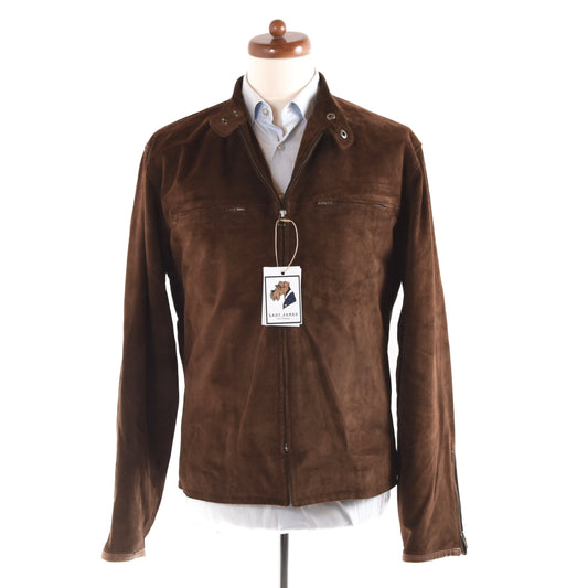 Polo Ralph Lauren Wildleder Cafe Racer Jacke Größe L - Braun