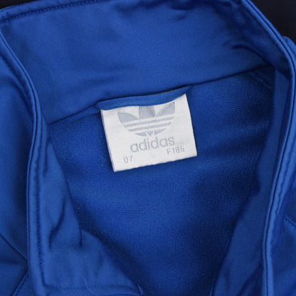 Vintage 90er Jahre Adidas Trainingsanzug Größe D7 - blau, weiß, blaugrün