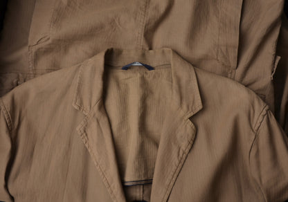 Henry Cotton's Baumwolle/Leinen Jacke Größe 58 - Braun