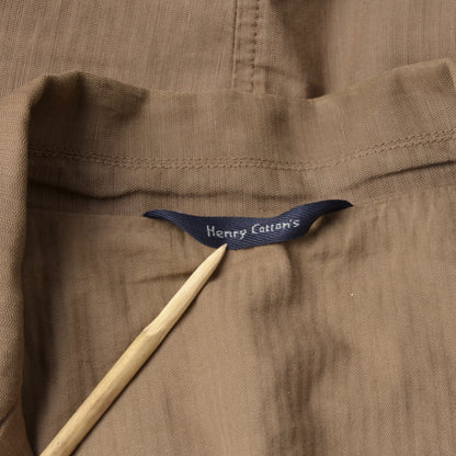 Henry Cotton's Baumwolle/Leinen Jacke Größe 58 - Braun