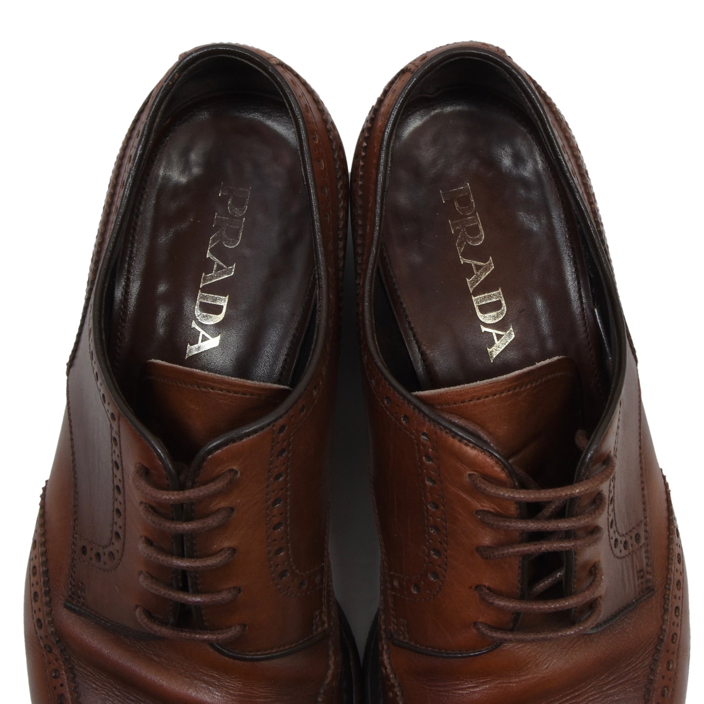 Prada Leather Shoes Size 8 - Brown