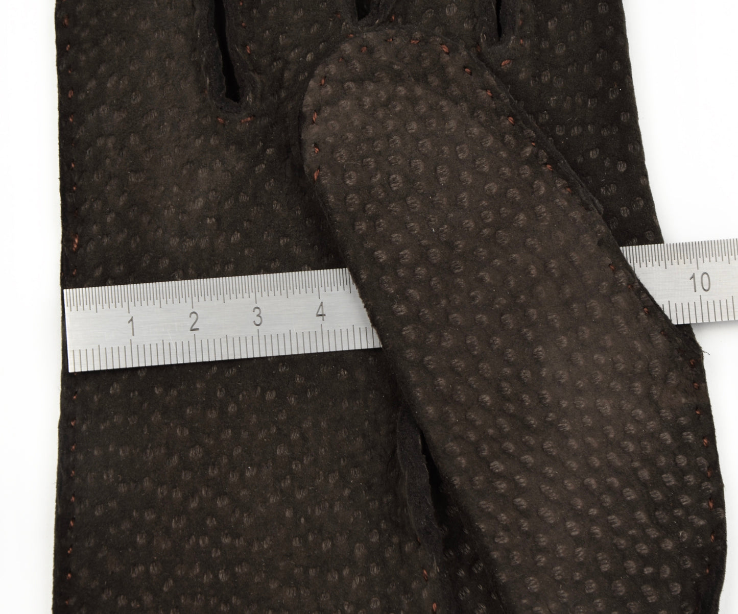 Unlined Carpinchos Suede Gloves Size 9 - Chocolate