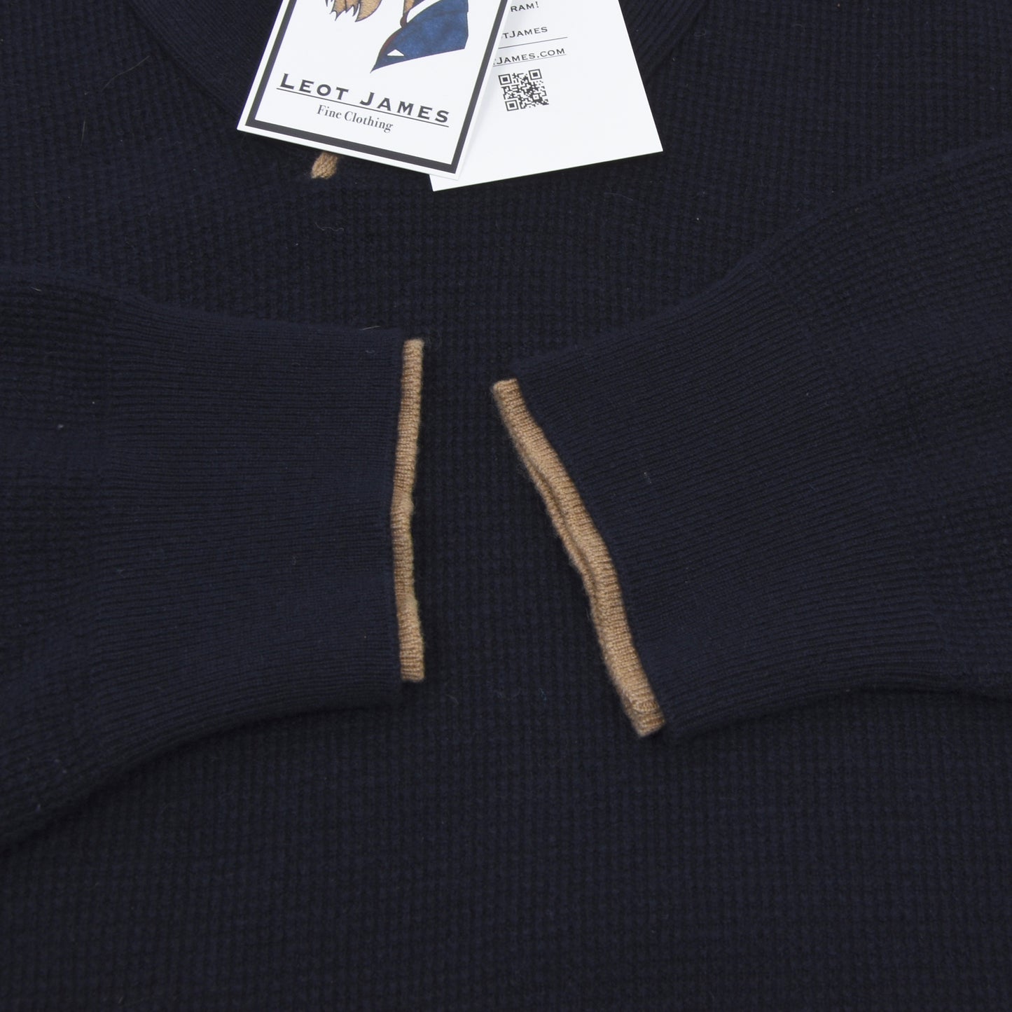Ermenegildo Zegna Wool-Cashmere Sweater Size 52 - Navy Blue