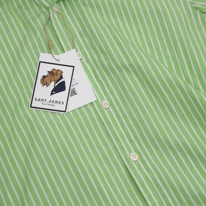 Polo Ralph Lauren Made in Italy Hemd Größe 14,5 - Grüner Streifen