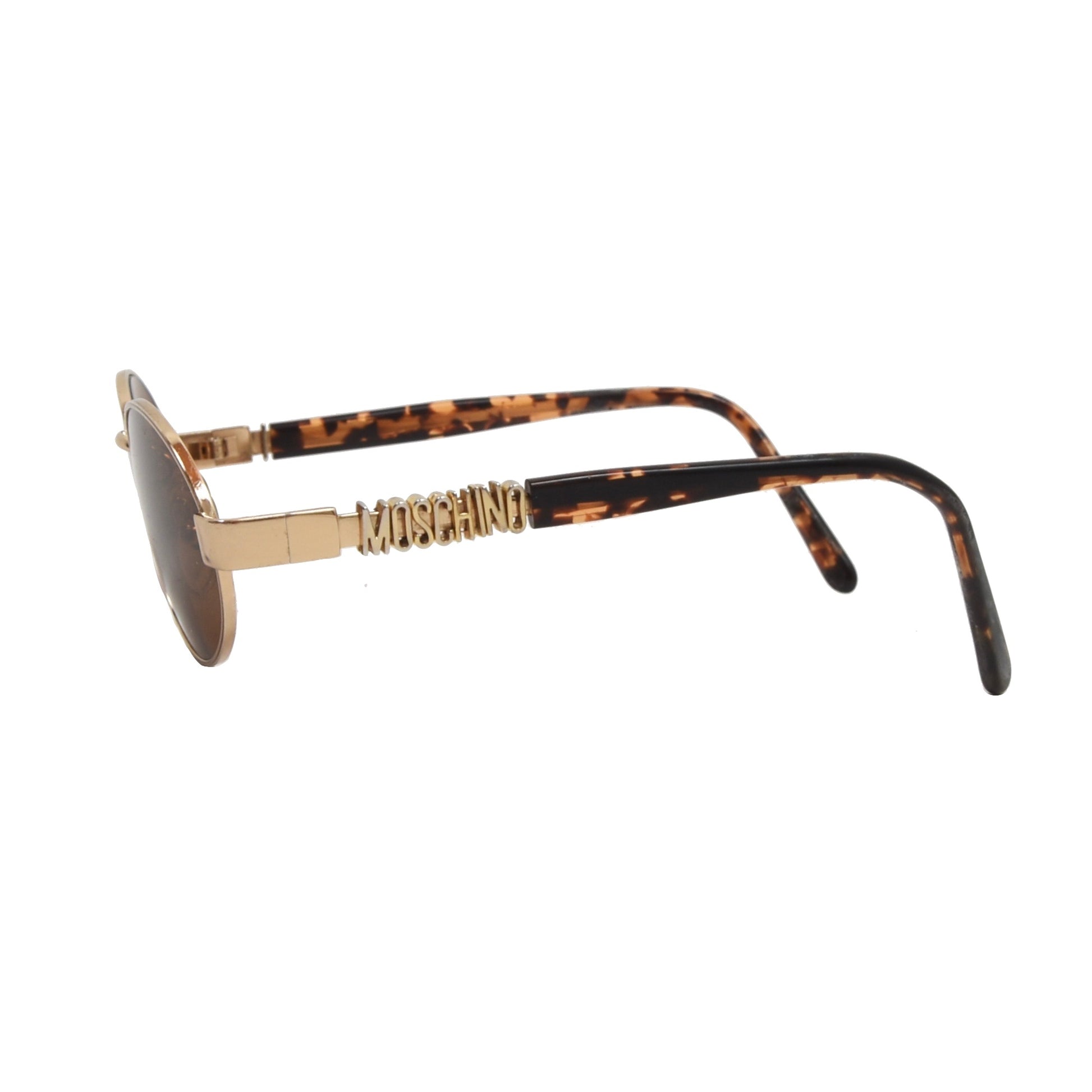 Moschino x Persol MM523 Spellout Sunglasses Gold Tortoise
