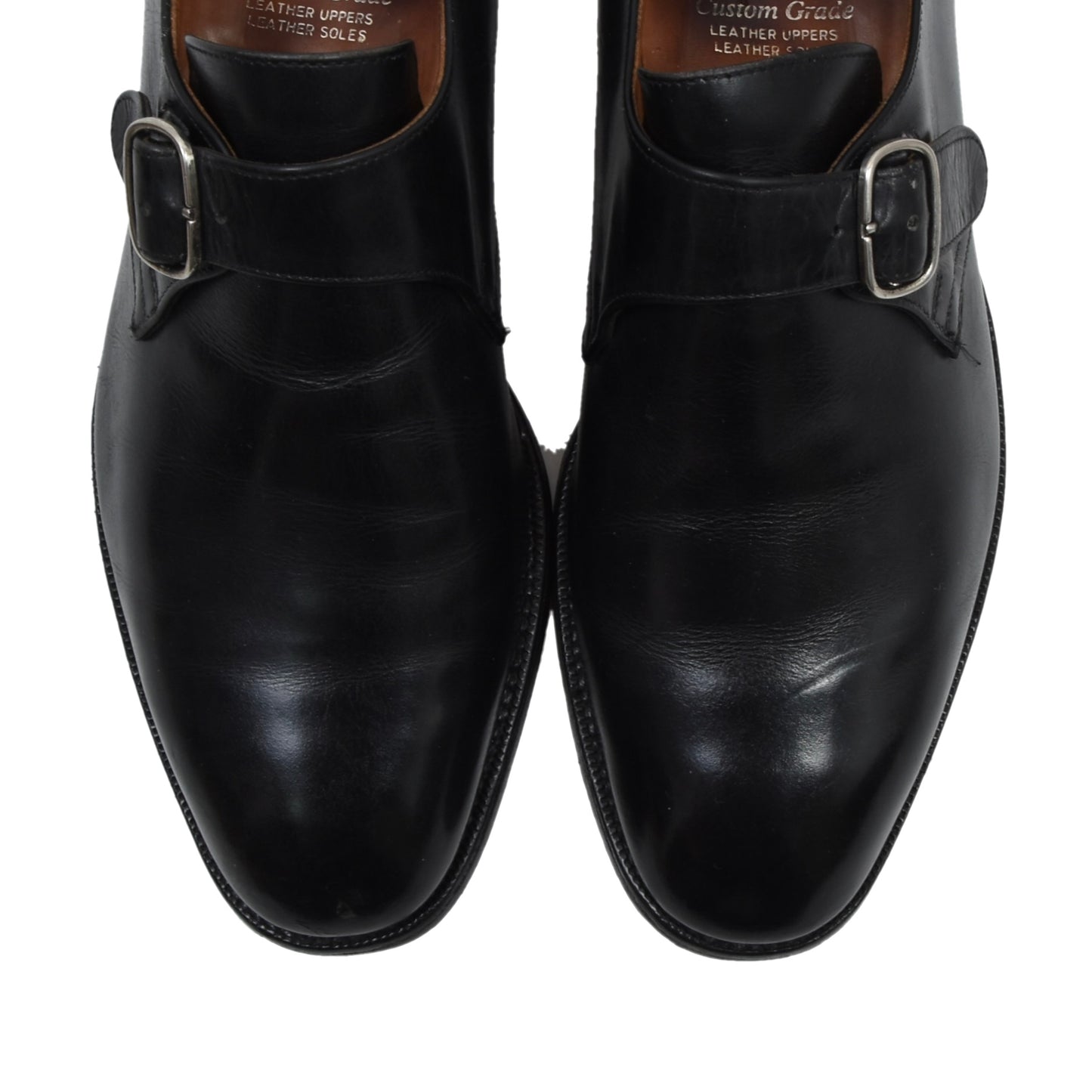 Vintage Church's Single Monk Strap, Größe 7F - Schwarz