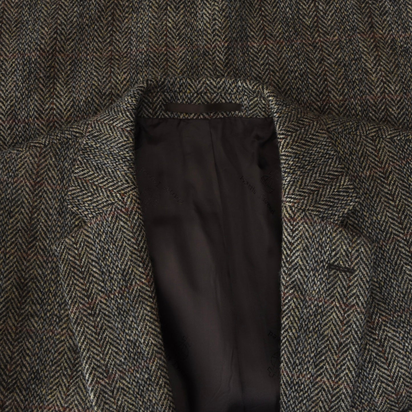 Harris Tweed Sakko, Größe 48 - Braun Fischgrätmuster