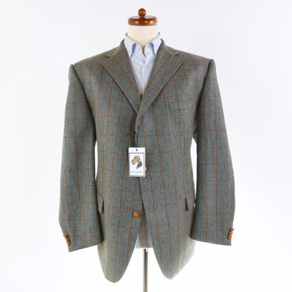 Aristokrat Lordtex Tweed Jacket - Turquoise Windowpane