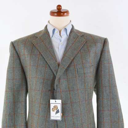 Aristokrat Lordtex Tweed Jacke - Türkis Fensterscheibe