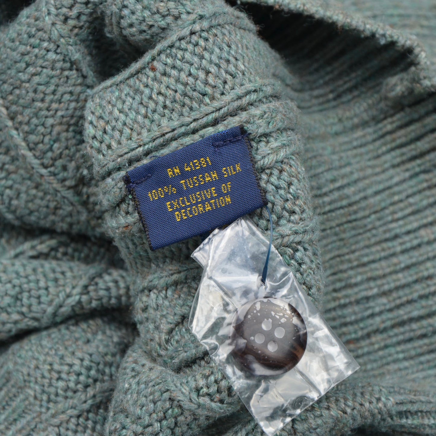 Polo Ralph Lauren Pullover aus 100 % Tussah-Seide, Größe L – Grün