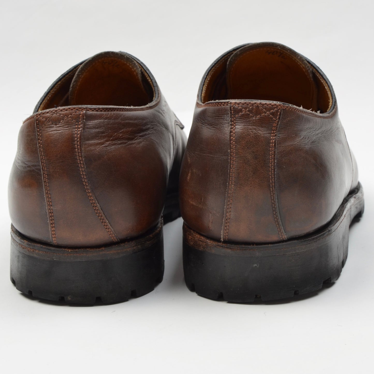 László Vass Plain Toe Blucher Schuhe Größe 40,5 - Braun