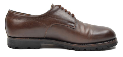 László Vass Plain Toe Blucher Shoes Size 40.5 - Brown