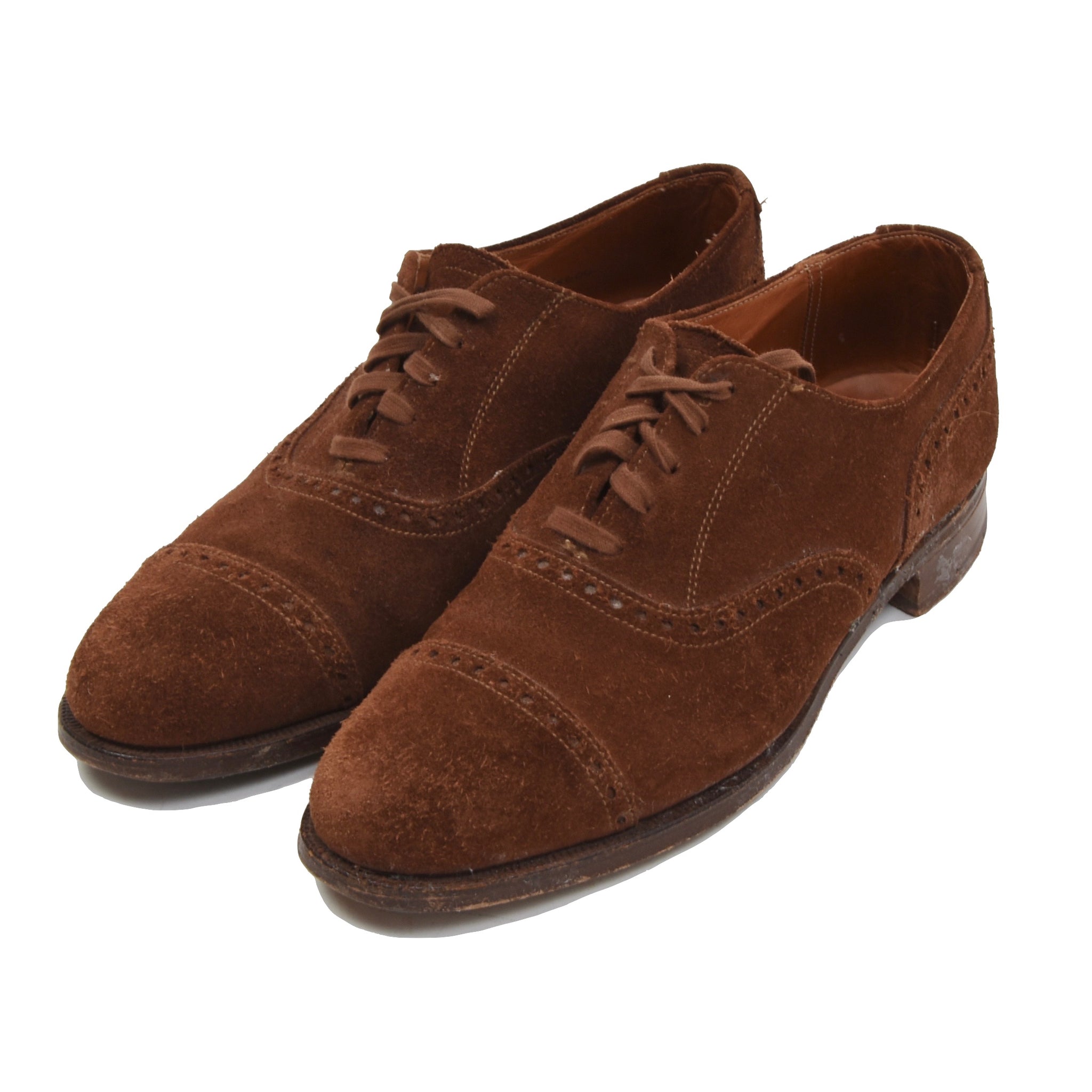 Polo Ralph Lauren x Crockett & Jones Suede Shoes Size 7D - Brown