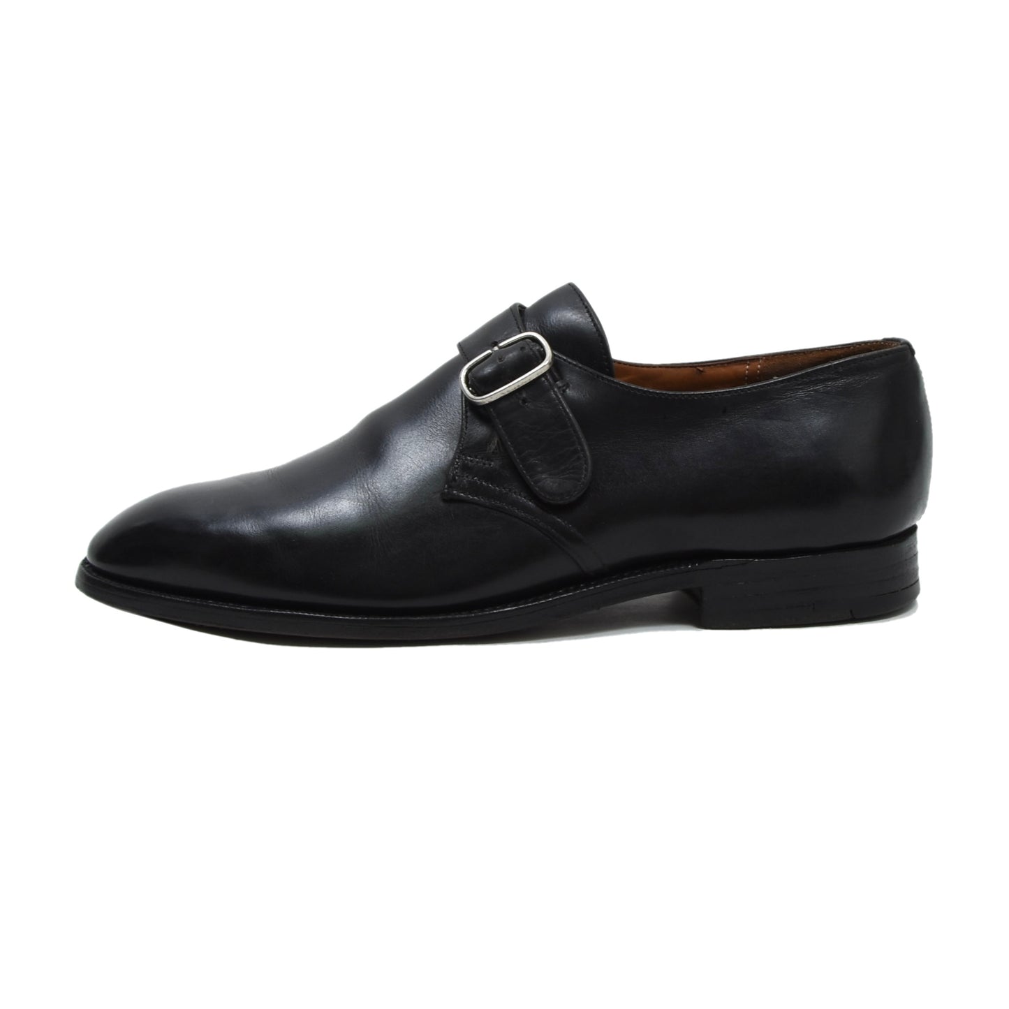 Vintage Church's Single Monk Strap, Größe 7F - Schwarz