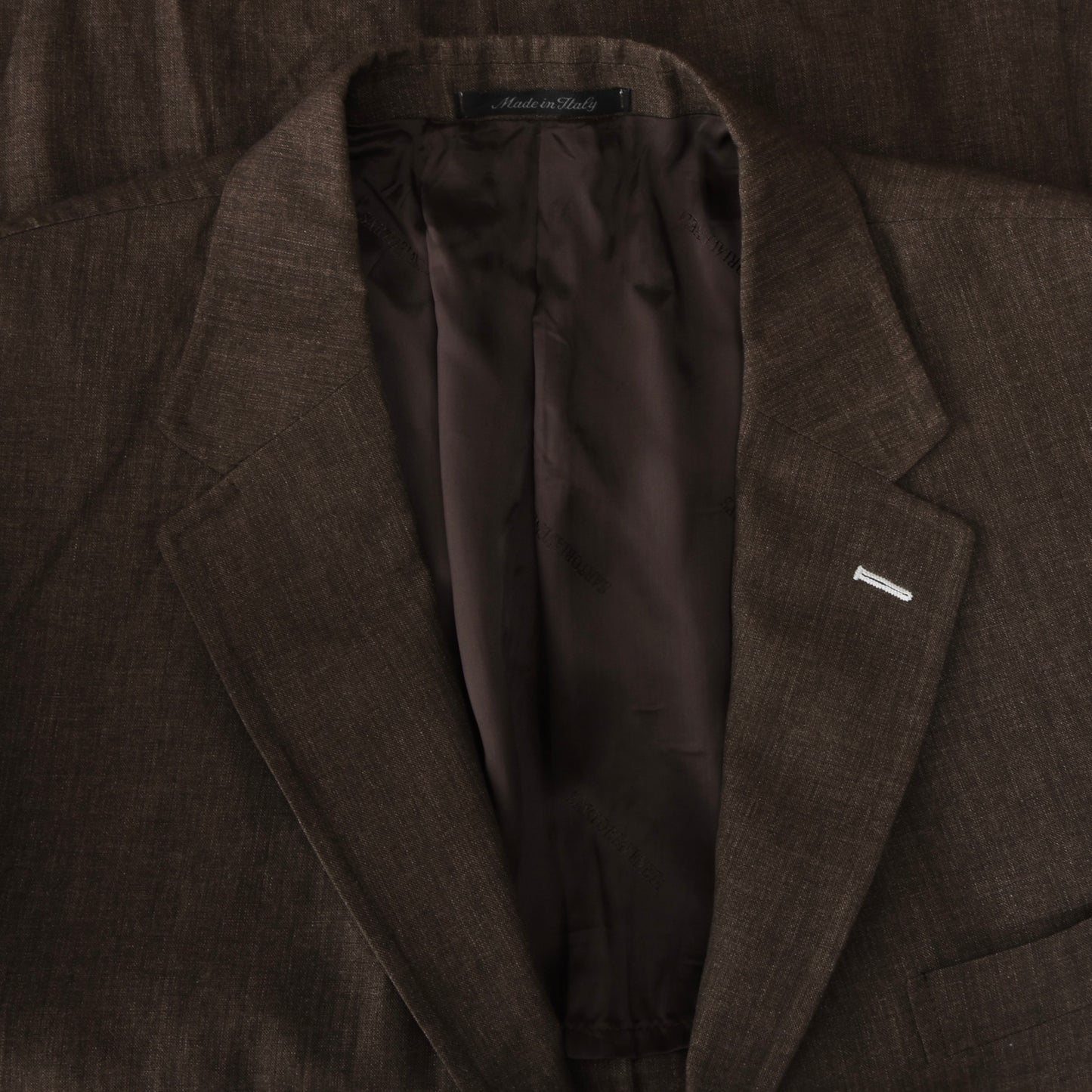 Sartoria Veneta 100% Linen Jacket Size 54 - Brown
