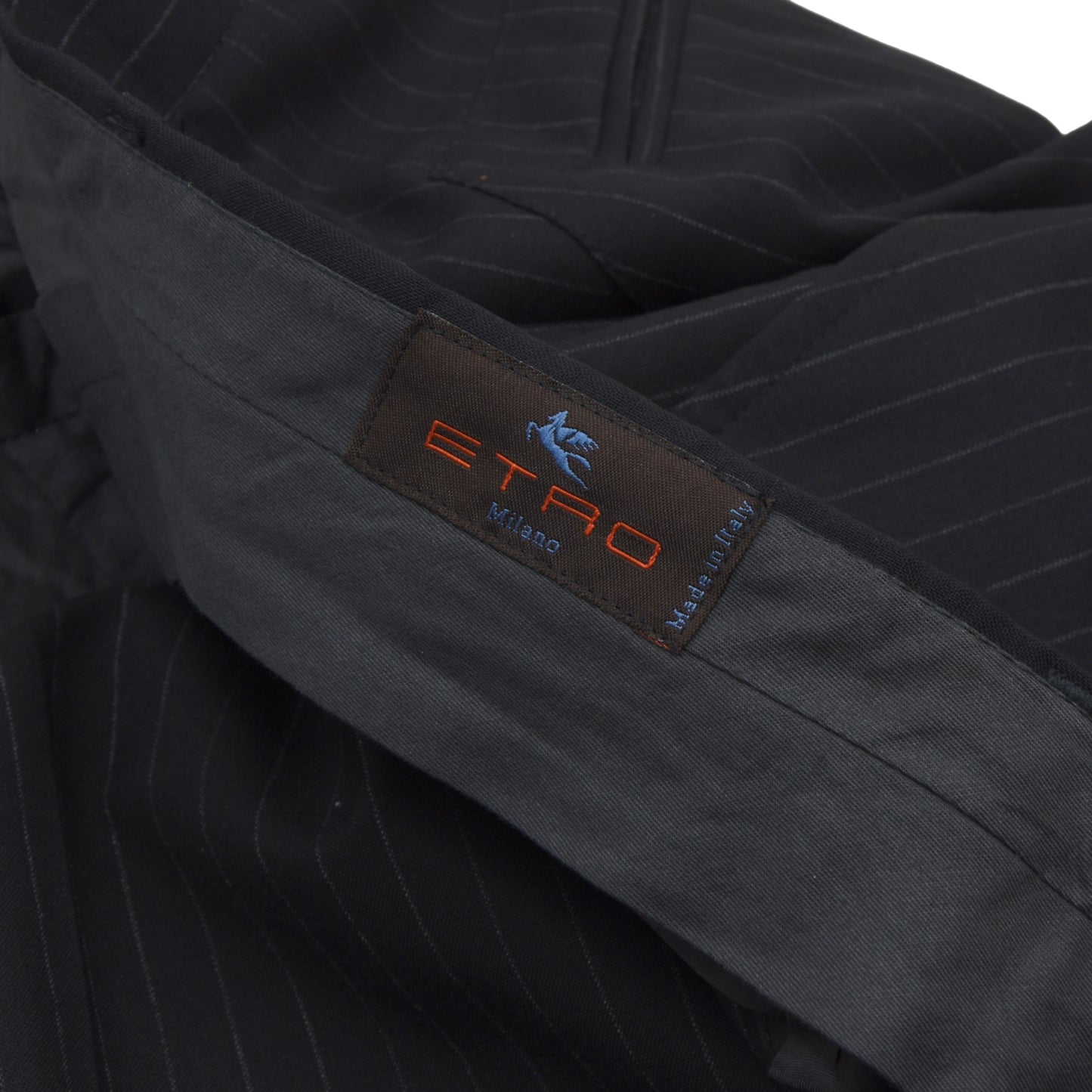 Etro Milano Wool Suit Size 50 - Stripes