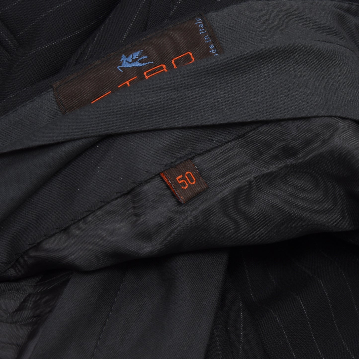 Etro Milano Wool Suit Size 50 - Stripes