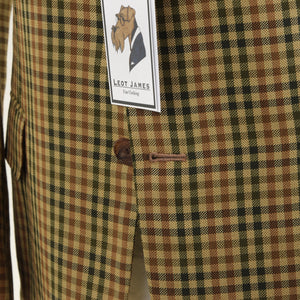 Regent Handgeschneiderte Jacke aus Seide/Wolle, Größe 50