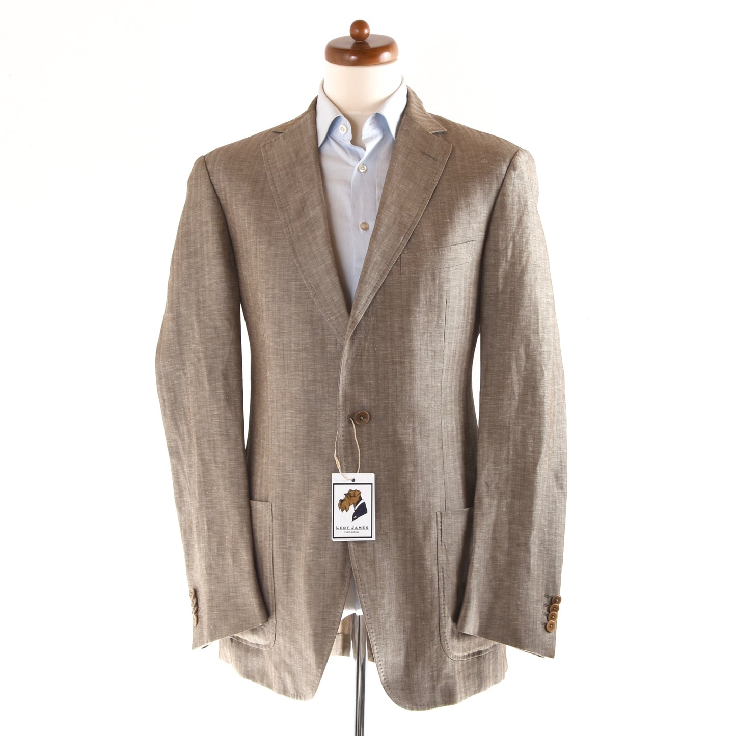 Ermenegildo Zegna Wool/Linen Jacket Size 52 L - Tan