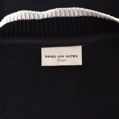 Dries Van Note Varsity Style Jacket Size Large - Navy Blue