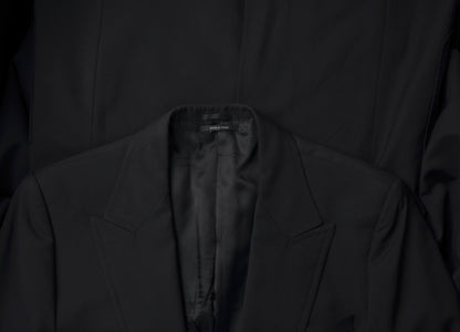 Prada Milano Wolle Mohair Jacke Größe 52 - Schwarz