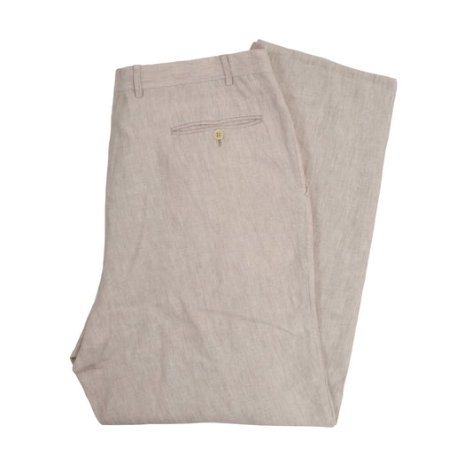 Canali Leinenhose Größe 58 - Stein/Sand