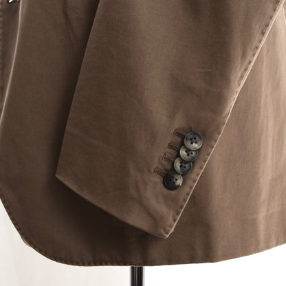 Boglioli Cotton Suit Size 54/56 - Tan/Light Brown