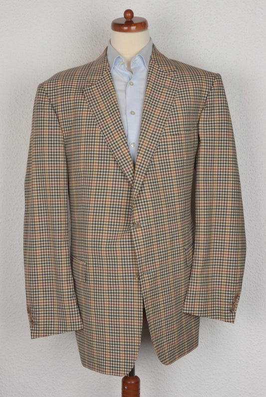 Burberry London Wool Jacket Size 58 - Plaid