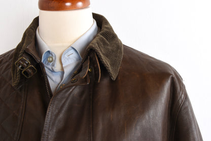 Polo Ralph Lauren Moto/Shooting Leather Jacket Size XL - Brown