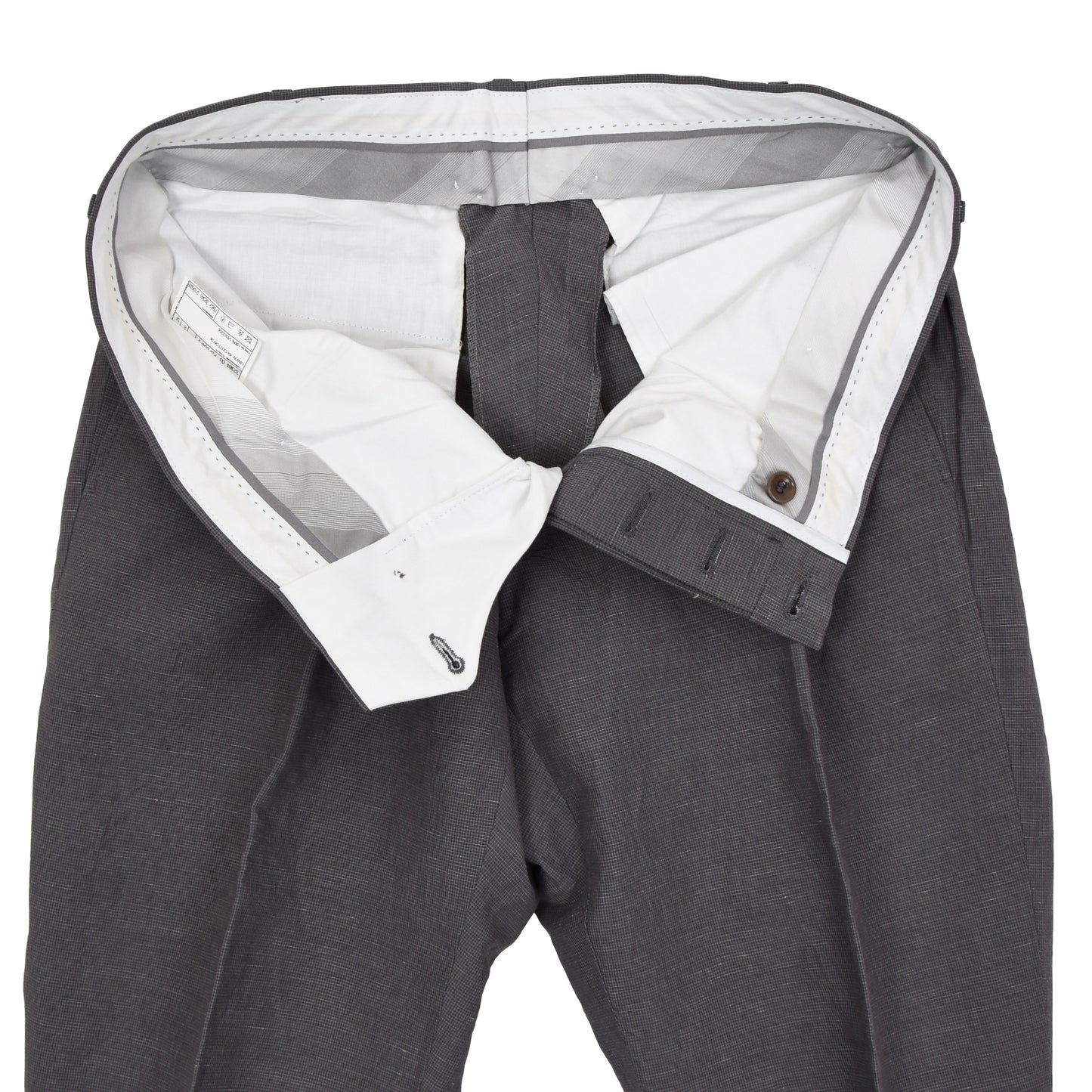 Pal Zileri Linen/Cotton Pants - Grey