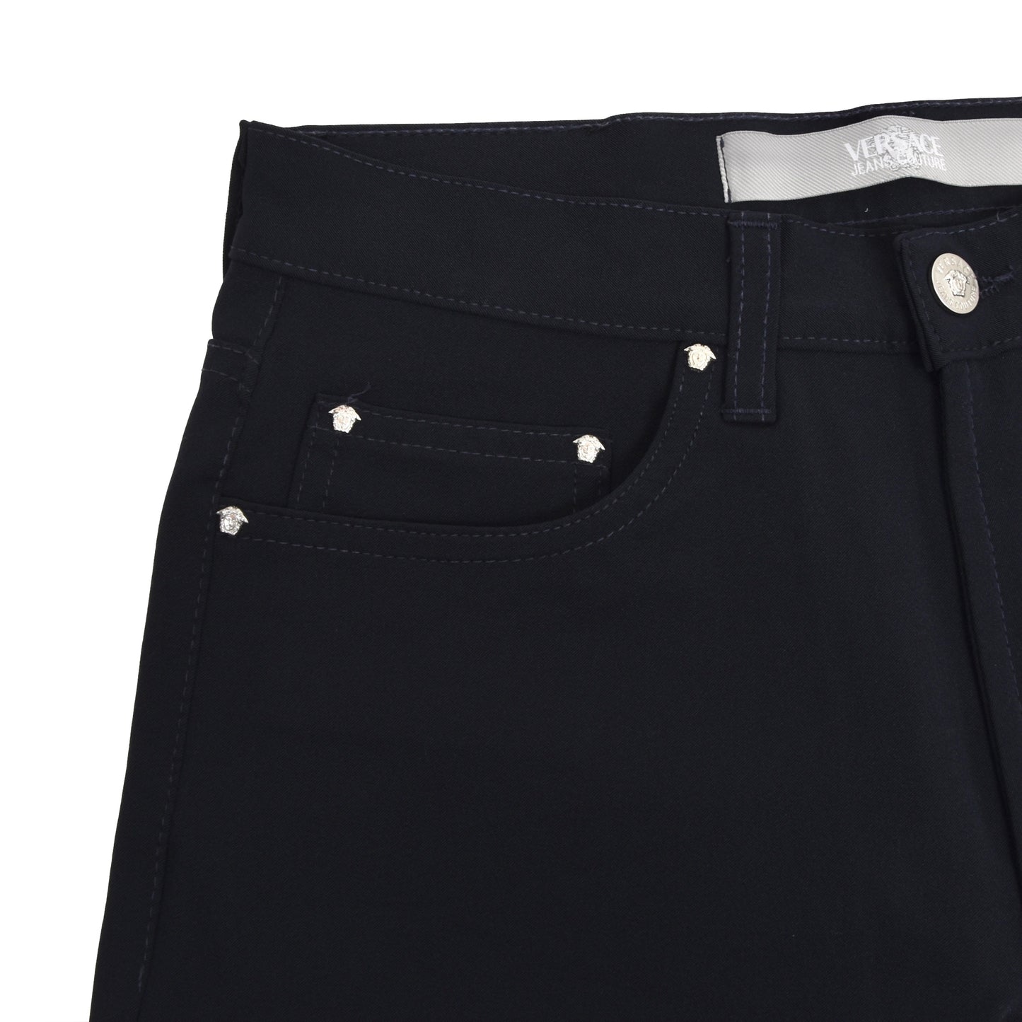 Versace Jeans Couture Stretch-Nylonhose Größe 30 44 - Mitternachtsblau