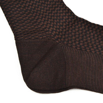 Knize Wien Merino Socks Size 11 - Brown & Black