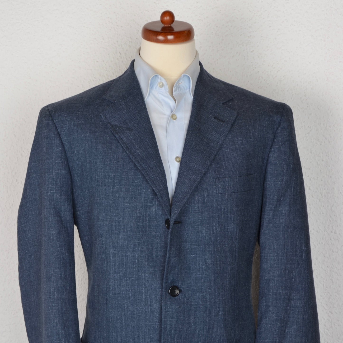 Boggi Milano Wool/Silk/Linen Jacket Size 54 - Blue